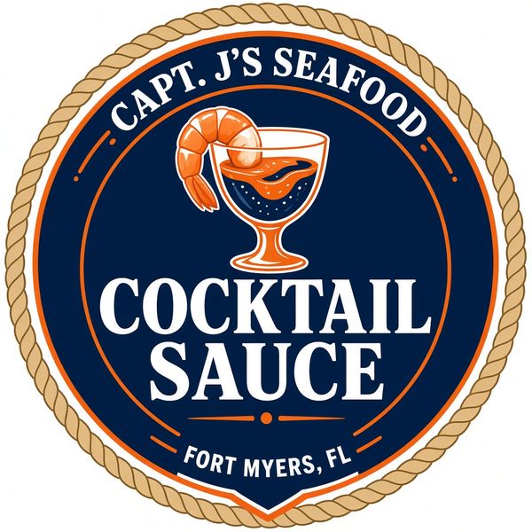 Capt. J's Seafood Cocktail Sauce lid label